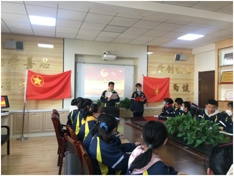 五十四中九州校区举行新团员入团仪式 - 兰州市第五十四中学九州校区